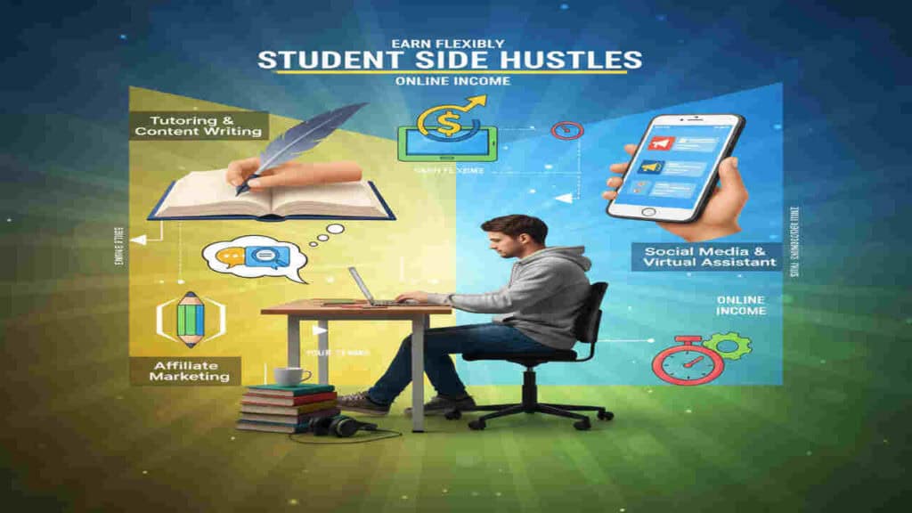 Flexible online student side hustle opportunities for earning income.