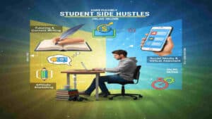 Flexible online student side hustle opportunities for earning income.