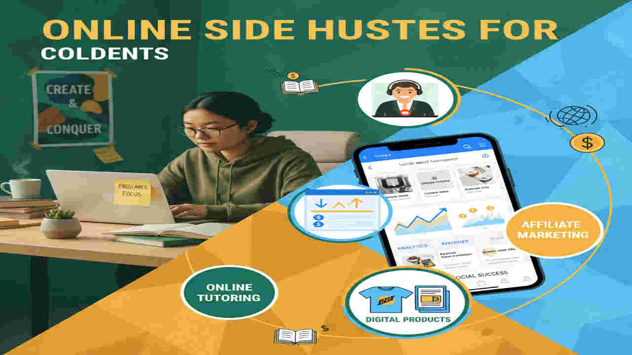 Online side hustles for passive income and passive riches.